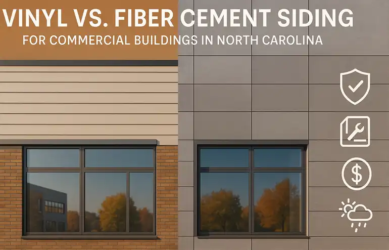 Vinyl vs. Fiber Cement Siding: What’s Best for Commercial Buildings in North Carolina? Burlington, NC