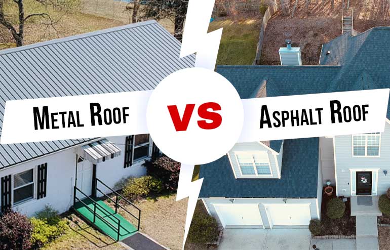 Your Guide to Choosing Between Metal and Asphalt Shingle Roofing in Burlington, NC