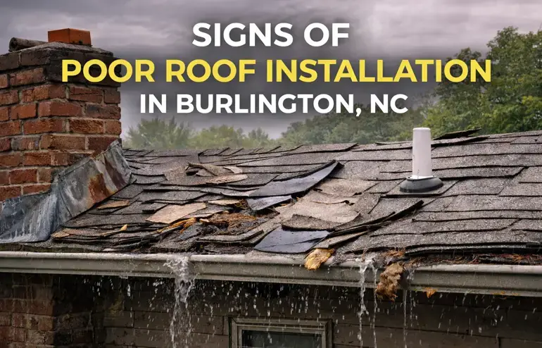 Common Roofing Problems Caused by Poor Installation