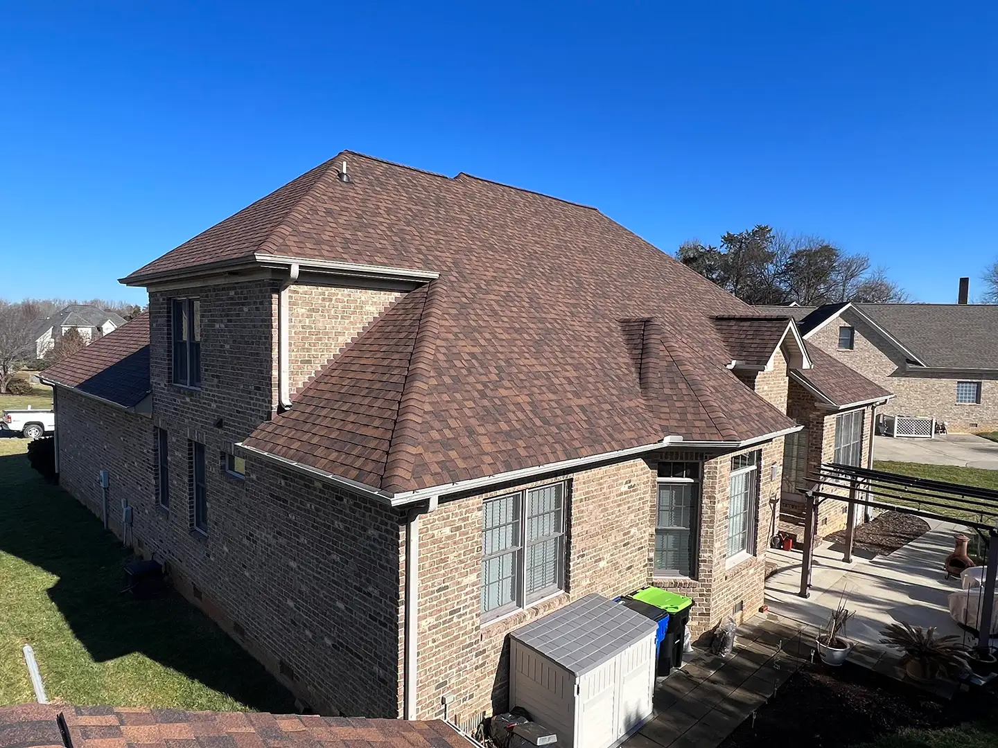 New asphalt shingle roof on a home by Redeem Roofing